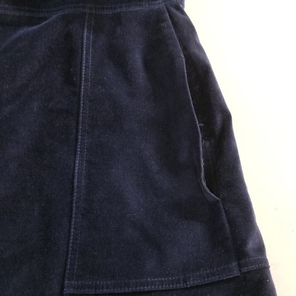 Gap Velvet Shift True Indigo Navy Knee Length  Party Evening Cocktail Dress,  12 - Picture 6 of 10